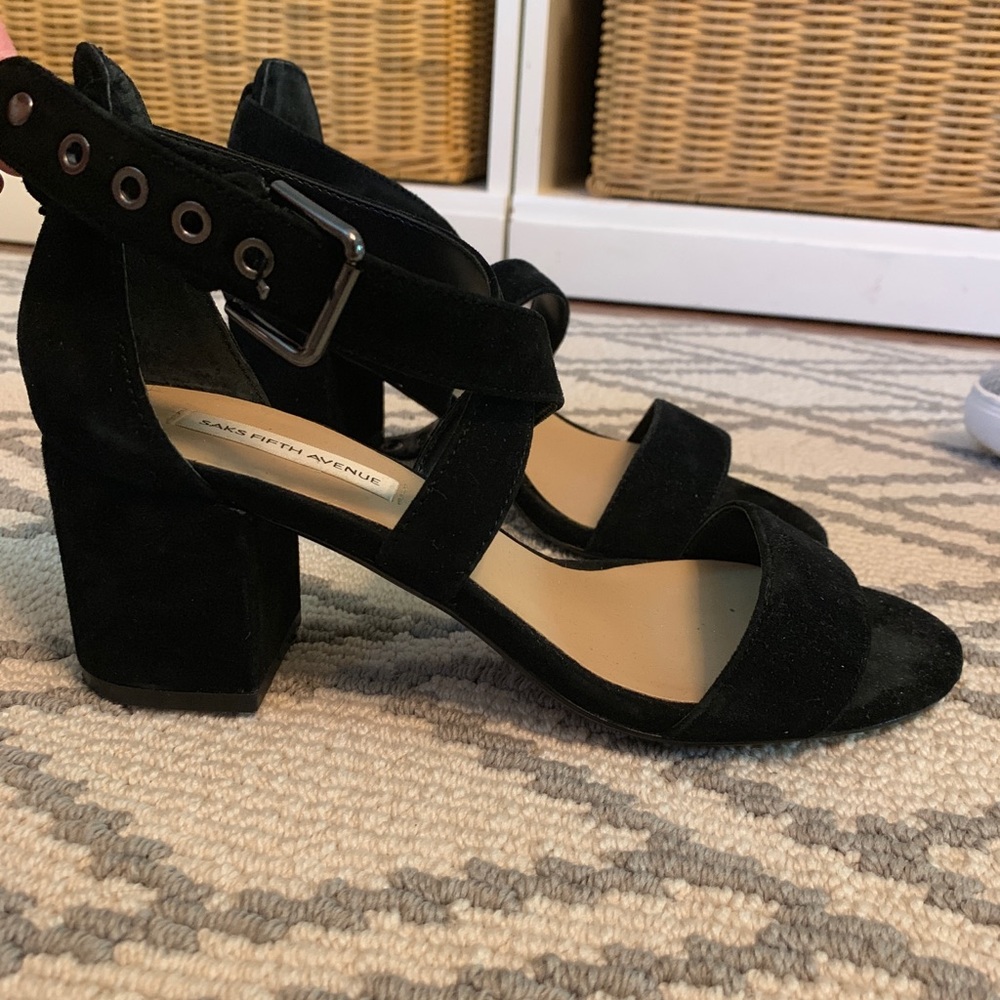 Saks Fifth Ave crossover heels